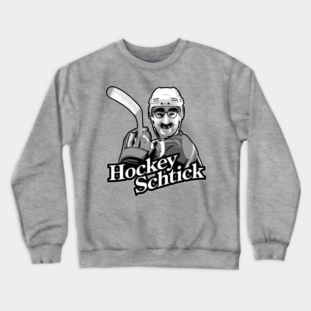 Hockey Schtick Crewneck Sweatshirt by eBrushDesign